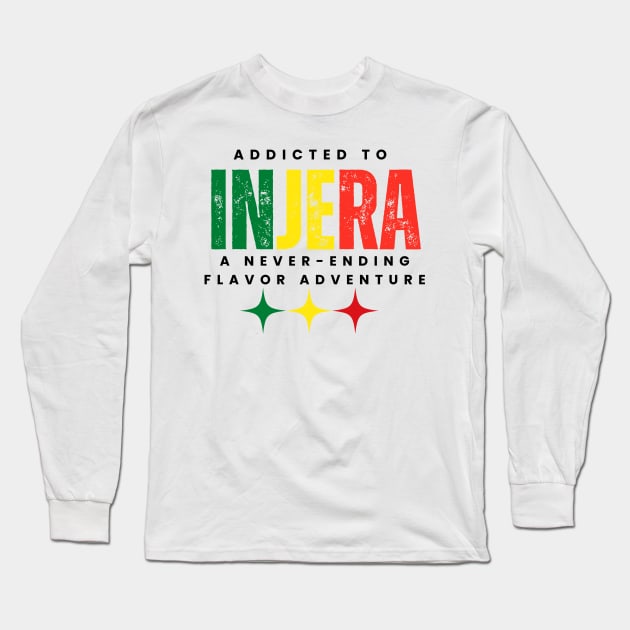 Injera Long Sleeve T-Shirt by Amharic Avenue